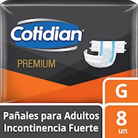 Pañal Adulto Cotidian Premium Talla G 8 un